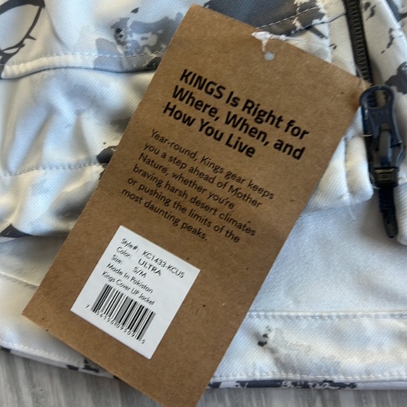 Kings Camo Jacket in White and Grey size S/M - Picture 4 of 8